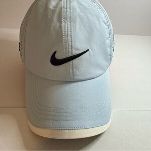 NWT Light Blue Golf Nike One Cap Hat Mesh Adjustable Featherlight Pro Vr